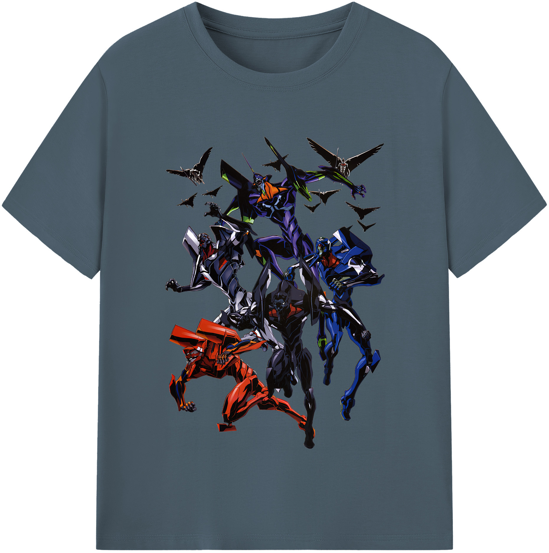 （画像用） EVA 新世紀エヴァンゲリオン 綿100％半袖Tシャツ（フロントプリント）